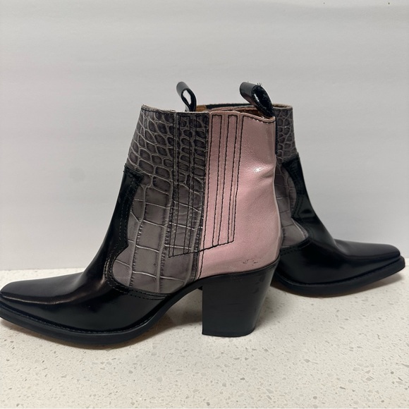 Ganni Multicolor Western Booties 39 - Picture 6 of 9